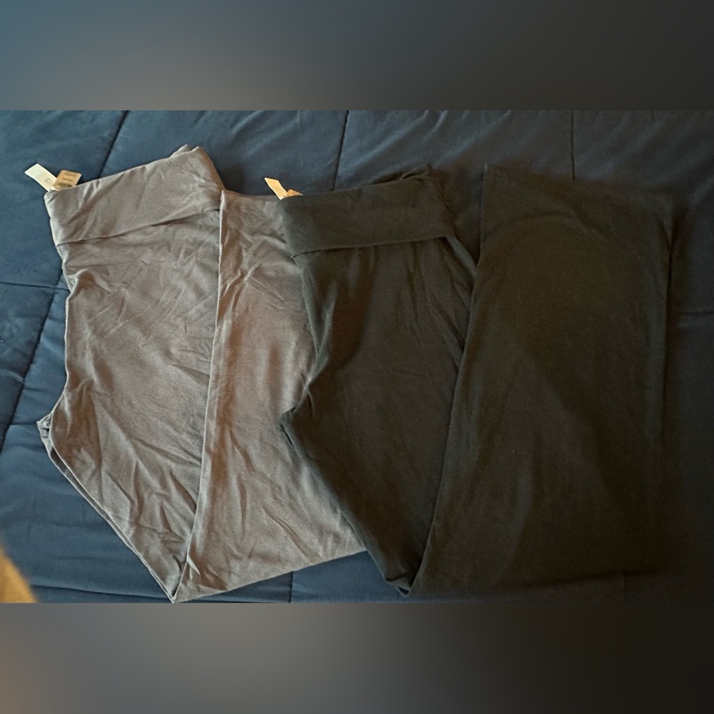 VS Pink set of flare leggings